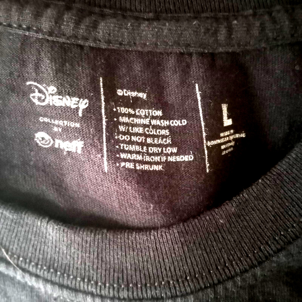 Disney Collection by Neff Mickey Mouse black short sleeve tee shirt, L - Picture 4 of 4